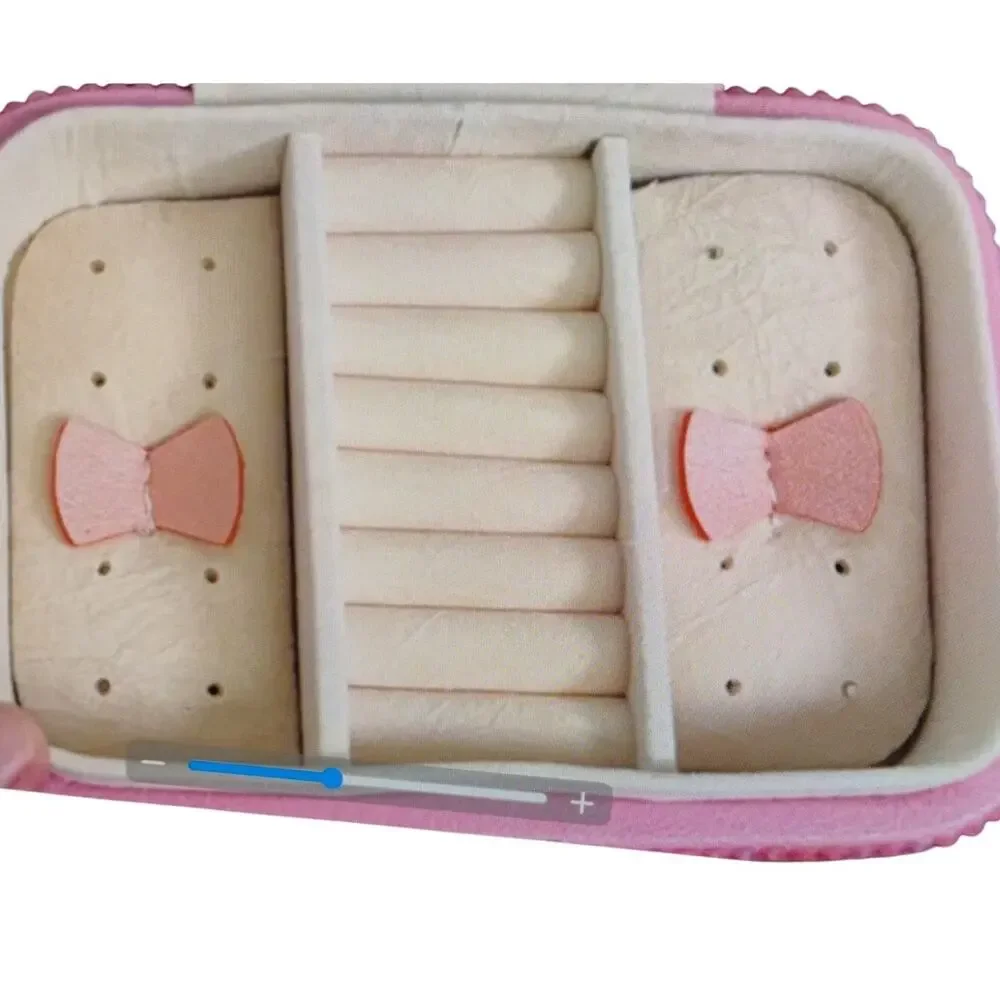 Hello Kitty Bedazzled Jewelry Box Earrings and Rings